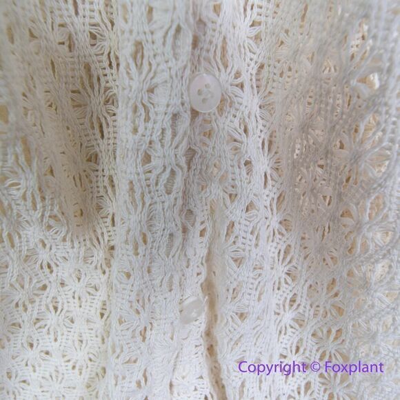 New! Free People Small Kelly Crochet Maxi Top Dress Swim Suit Cover Up, size XS - Picture 7 of 16